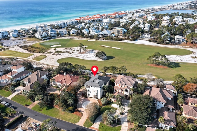 125 Emerald Rdg, Santa Rosa Beach, FL 32459 - view of property location with a large body of water, nearby suburban area, and a local golf course
