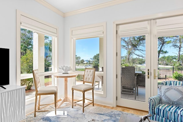 view of sunroom / solarium