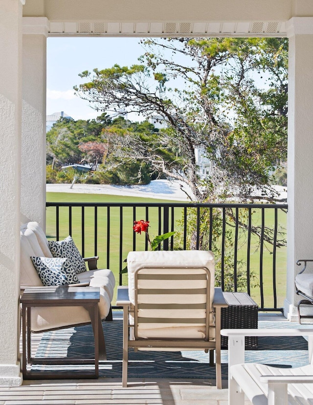 view of balcony