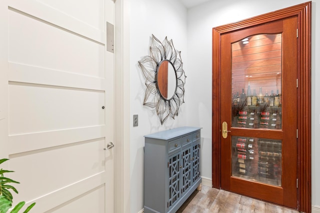 125 Emerald Rdg, Santa Rosa Beach, FL 32459 - wine cellar featuring wood finished floors and baseboards