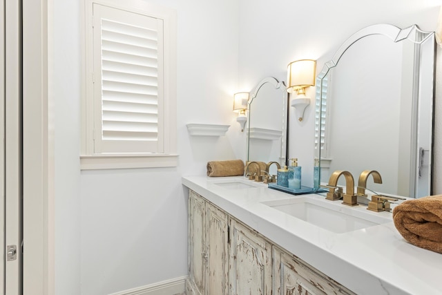 bathroom with vanity