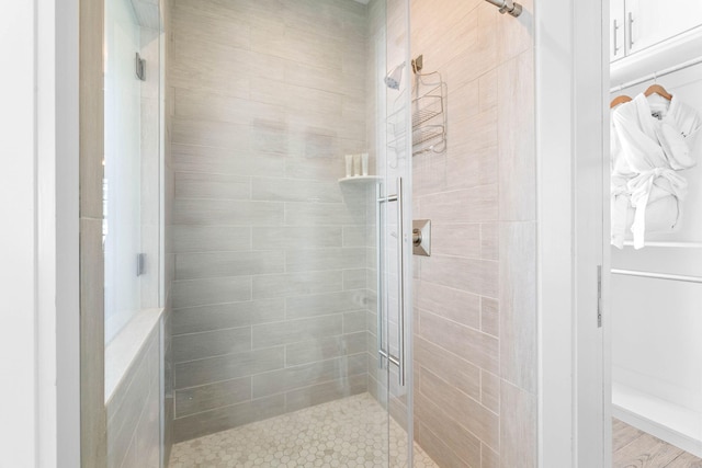 bathroom with an enclosed shower