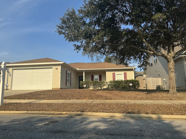 ranch-style house with a garage