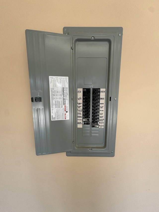 utility room featuring electric panel