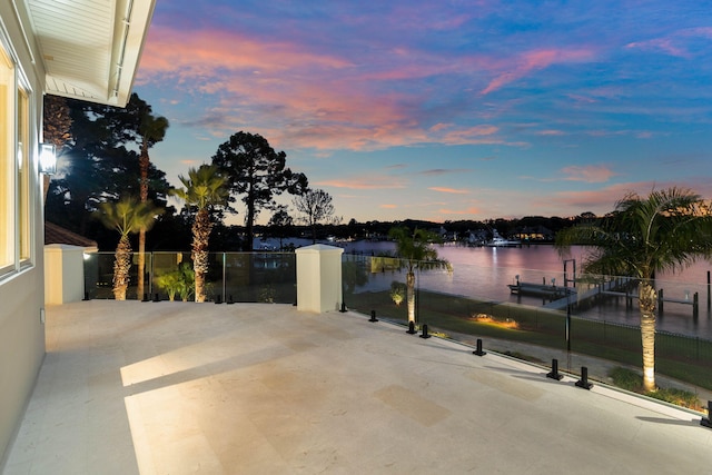 view of water feature