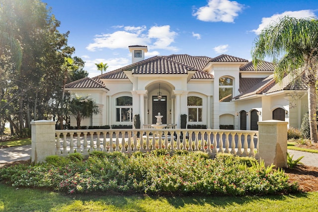 view of mediterranean / spanish house