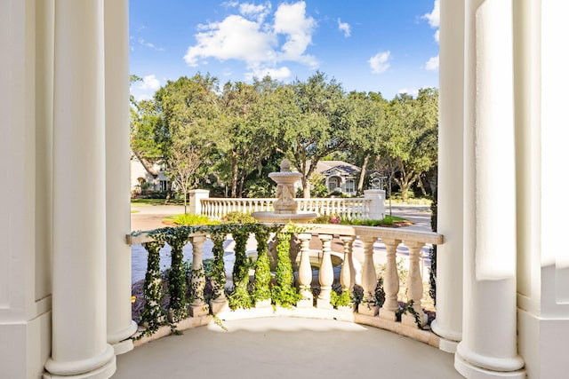 view of balcony