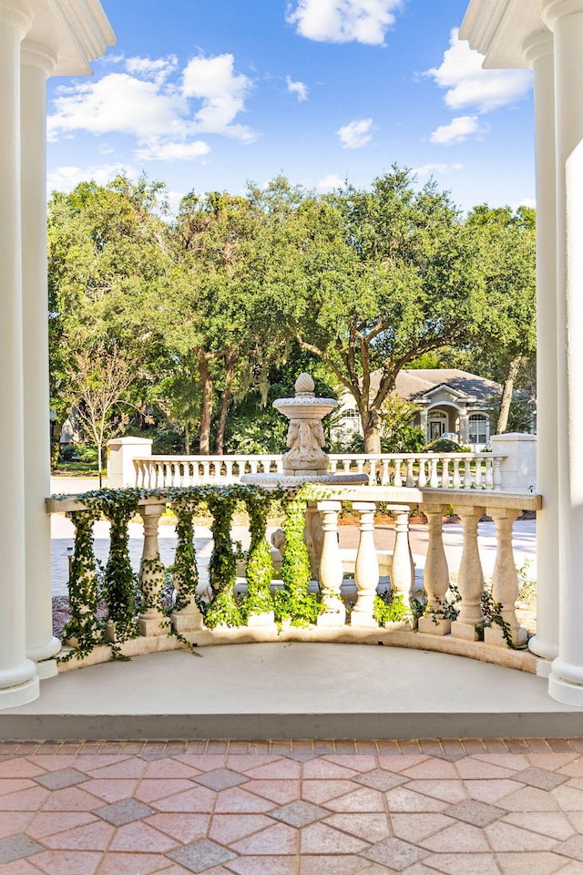 view of balcony