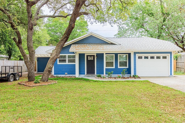 1013 Gloria Ave, Fort Walton Beach, FL 32547 - view of front of home featuring driveway, an attached garage, a shingled roof, and a porch