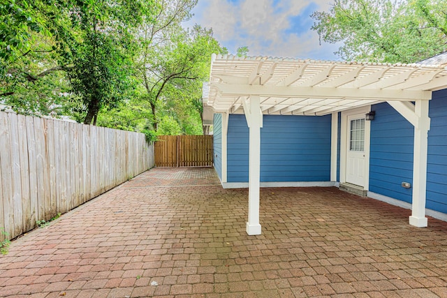 1013 Gloria Ave, Fort Walton Beach, FL 32547 - view of patio / terrace with a pergola and fence