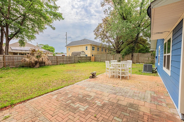 1013 Gloria Ave, Fort Walton Beach, FL 32547 - view of patio / terrace with central air condition unit and outdoor dining area