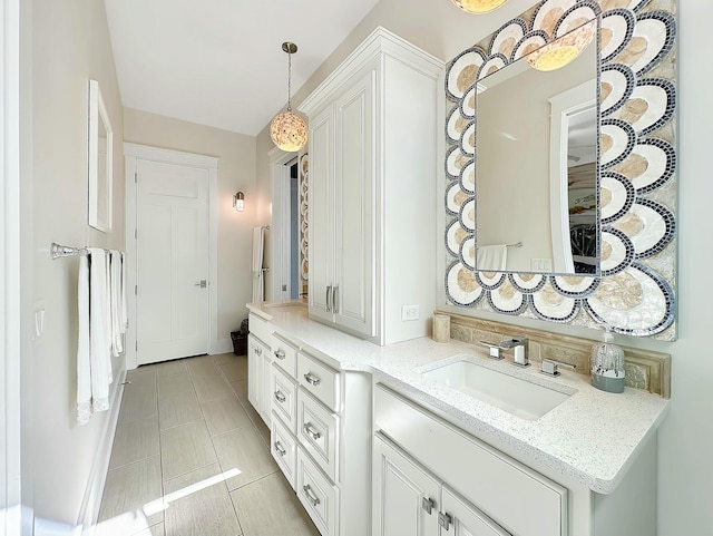 bathroom with vanity