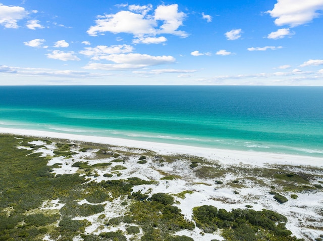 property view of water with a view of the beach