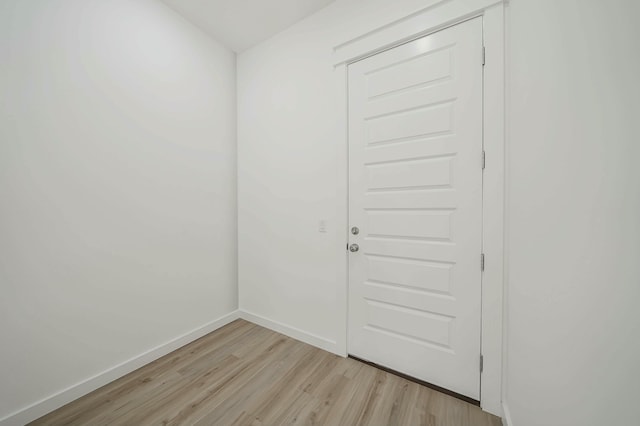 interior space with light hardwood / wood-style floors