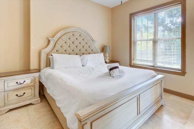 view of tiled bedroom