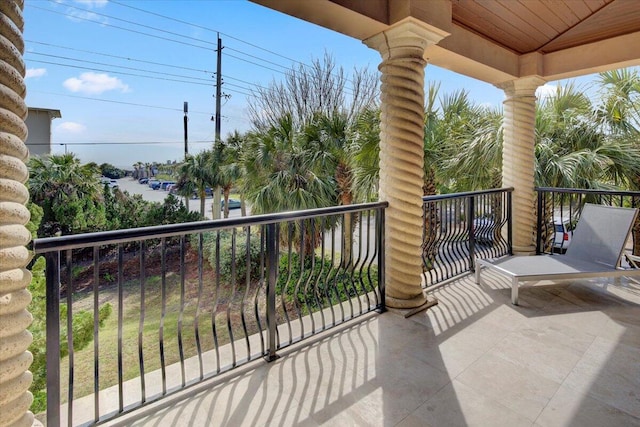 view of balcony