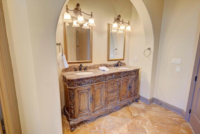 bathroom featuring vanity