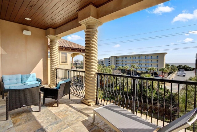 view of balcony