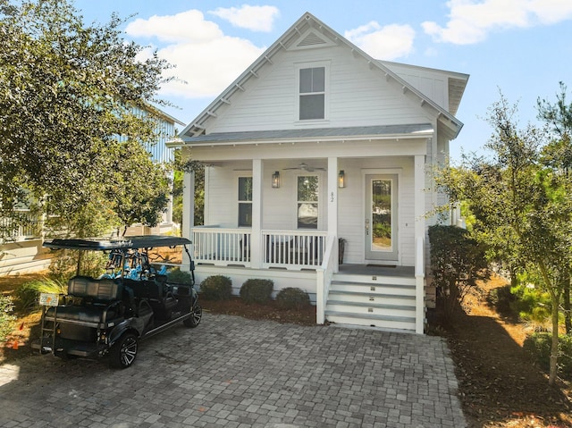 82 Gulfview Way, Santa Rosa Beach, FL 32459 - view of front of house featuring covered porch