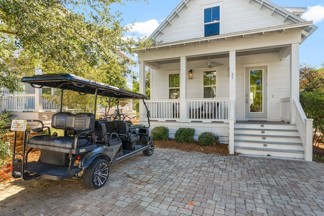 82 Gulfview Way, Santa Rosa Beach, FL 32459 - view of front of property with a porch and ceiling fan