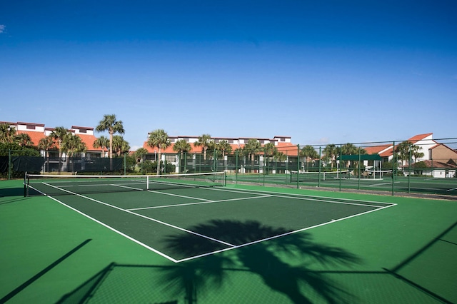 view of tennis court