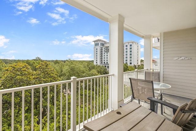 view of balcony