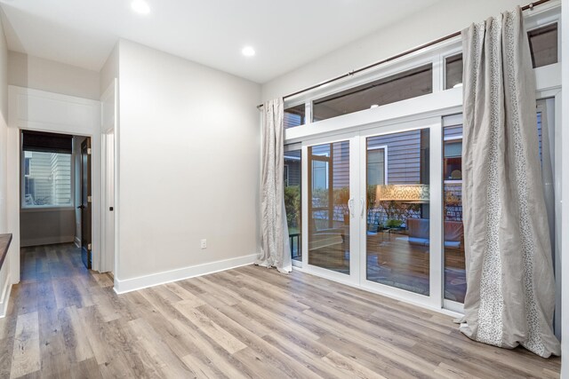 277 Edens Landing Cir, Santa Rosa Beach, FL 32459 - empty room with light wood-style floors and recessed lighting