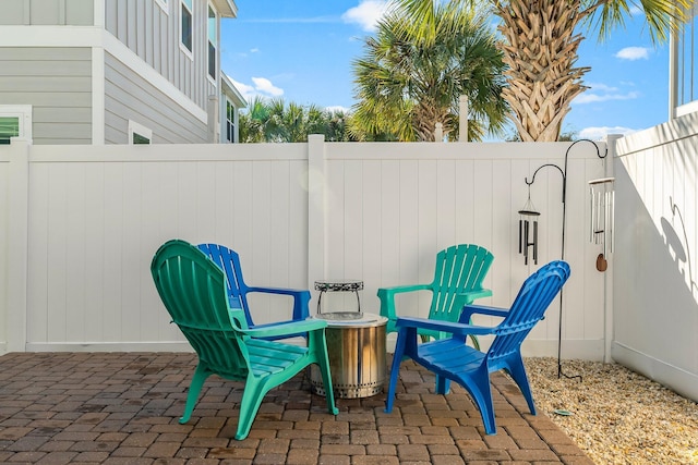 135 Grayling Way, Inlet Beach, FL 32461 - view of patio / terrace featuring an outdoor fire pit