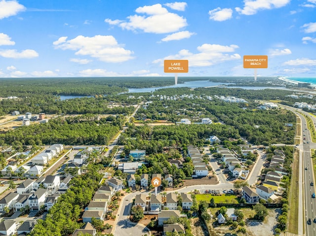 135 Grayling Way, Inlet Beach, FL 32461 - aerial overview of property's location with a large body of water and nearby suburban area