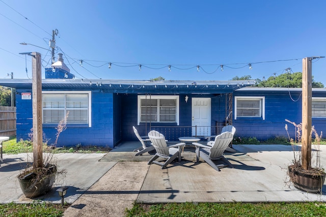 exterior space featuring a patio