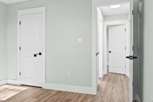 interior space featuring light hardwood / wood-style flooring