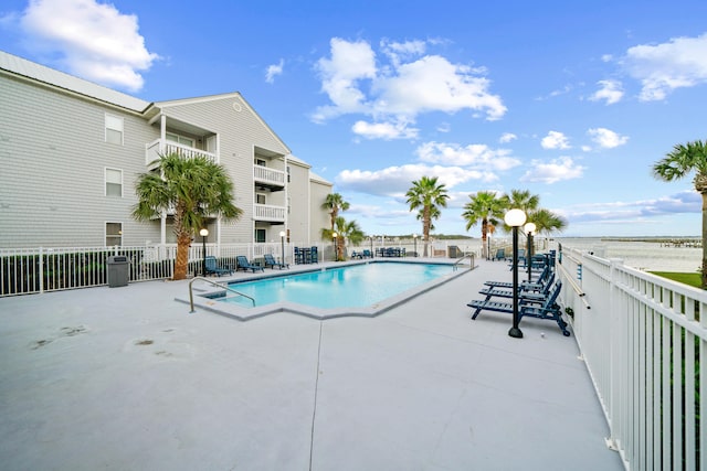 view of pool with a patio