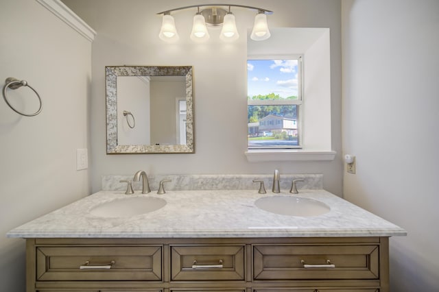 bathroom with vanity