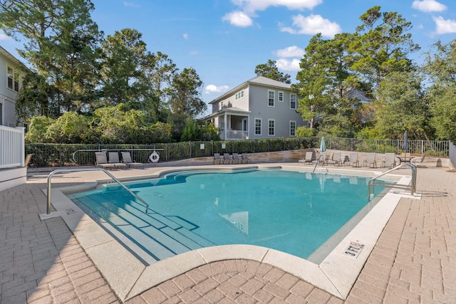 view of pool with a patio