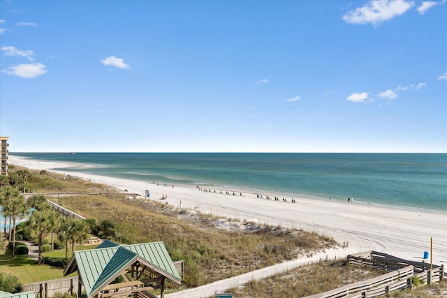 water view featuring a view of the beach