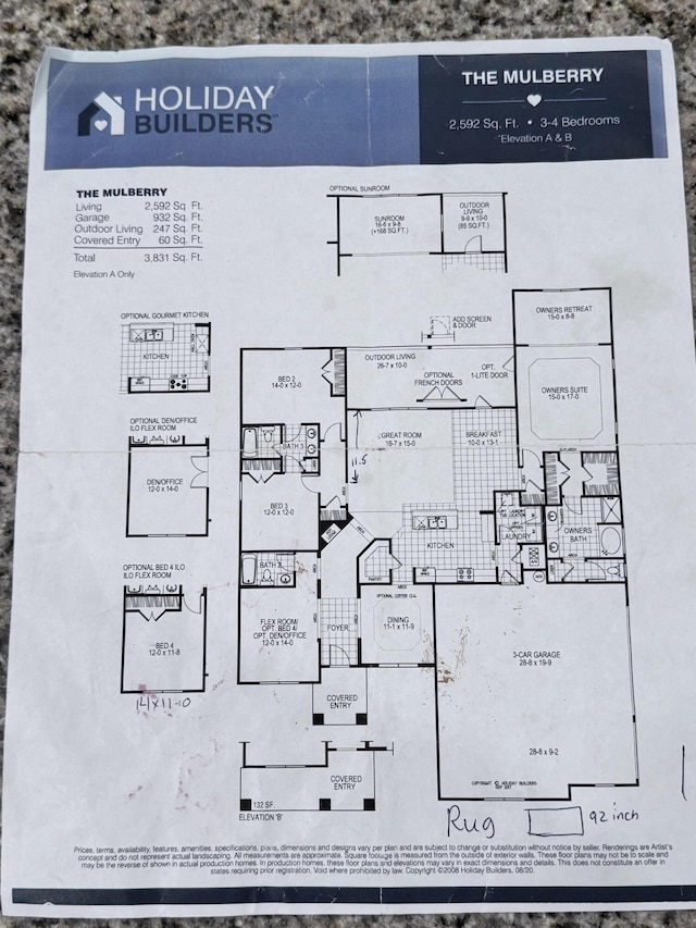 624 Tournament Ln, Freeport, FL 32439 - home floor plan