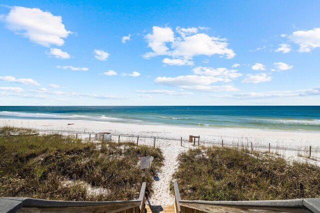 water view featuring a view of the beach