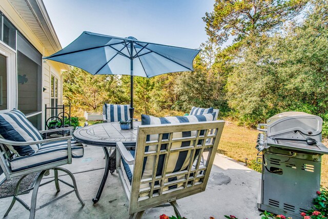 view of patio / terrace with grilling area