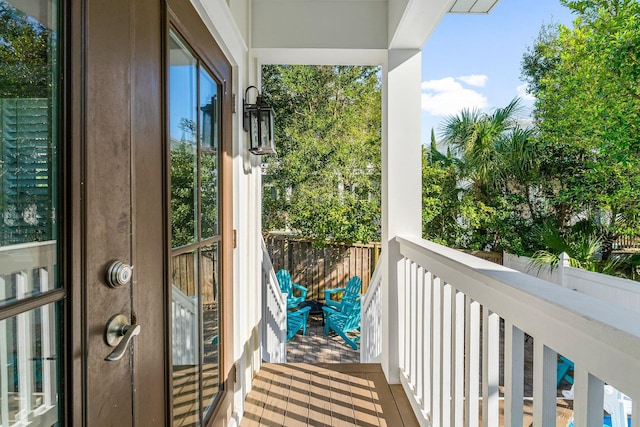 view of balcony