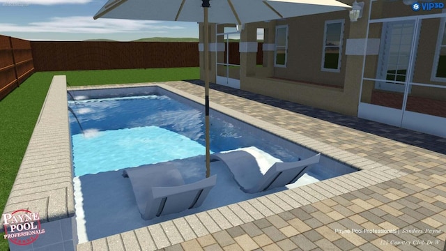 view of pool with a patio area