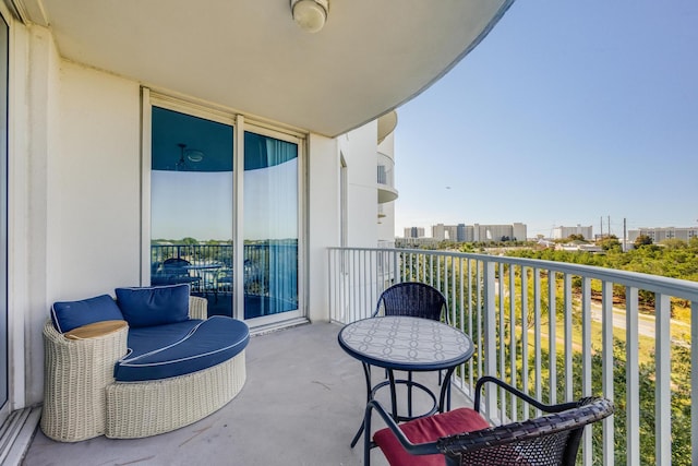 view of balcony