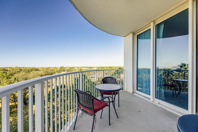 view of balcony