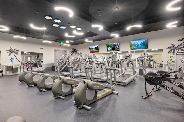 view of workout area