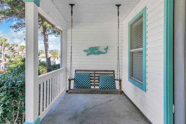 balcony with a porch