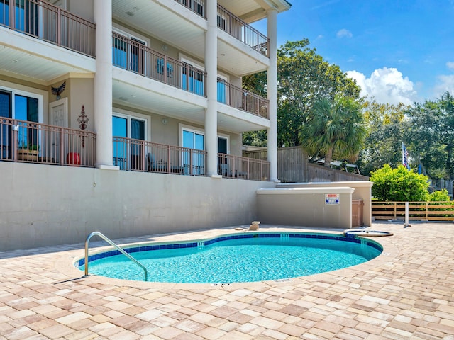 view of pool