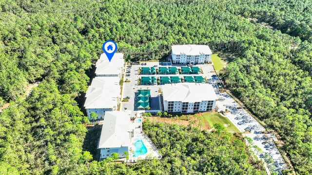 179 S County Highway 393 # 324, Santa Rosa Beach, FL 32459 - aerial view of a pool area and a heavily wooded area