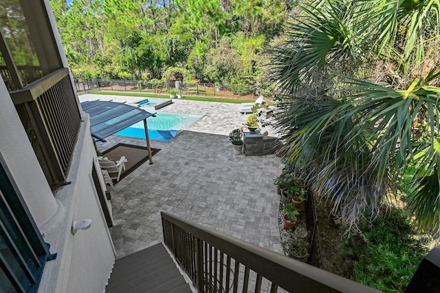 view of pool with a patio