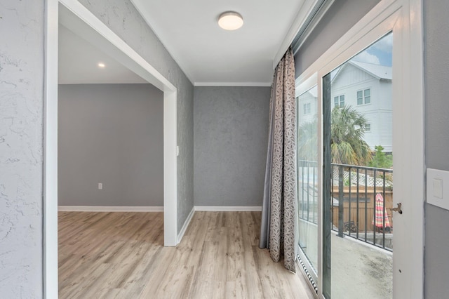 interior space featuring light hardwood / wood-style floors