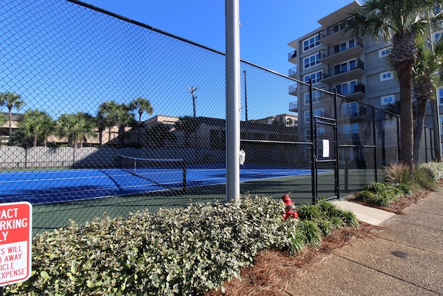 view of sport court