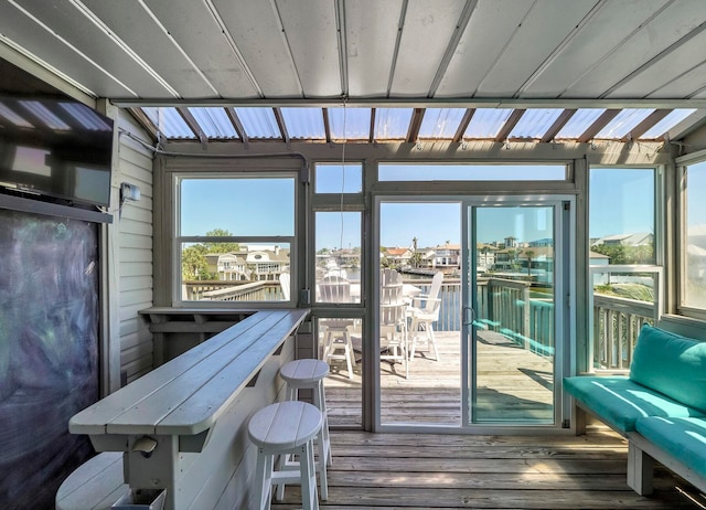 view of sunroom / solarium